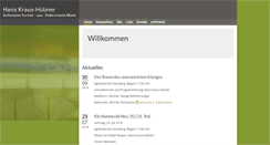 Desktop Screenshot of hans-kraus-huebner.de