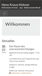 Mobile Screenshot of hans-kraus-huebner.de