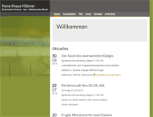 Tablet Screenshot of hans-kraus-huebner.de